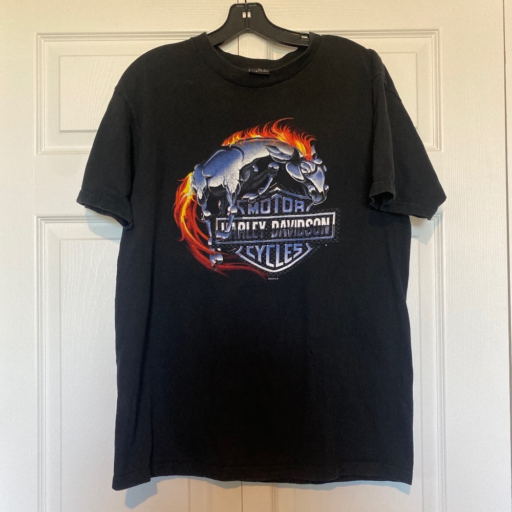 HARLEY DAVIDSON BLACK TEE SHIRT LARGE